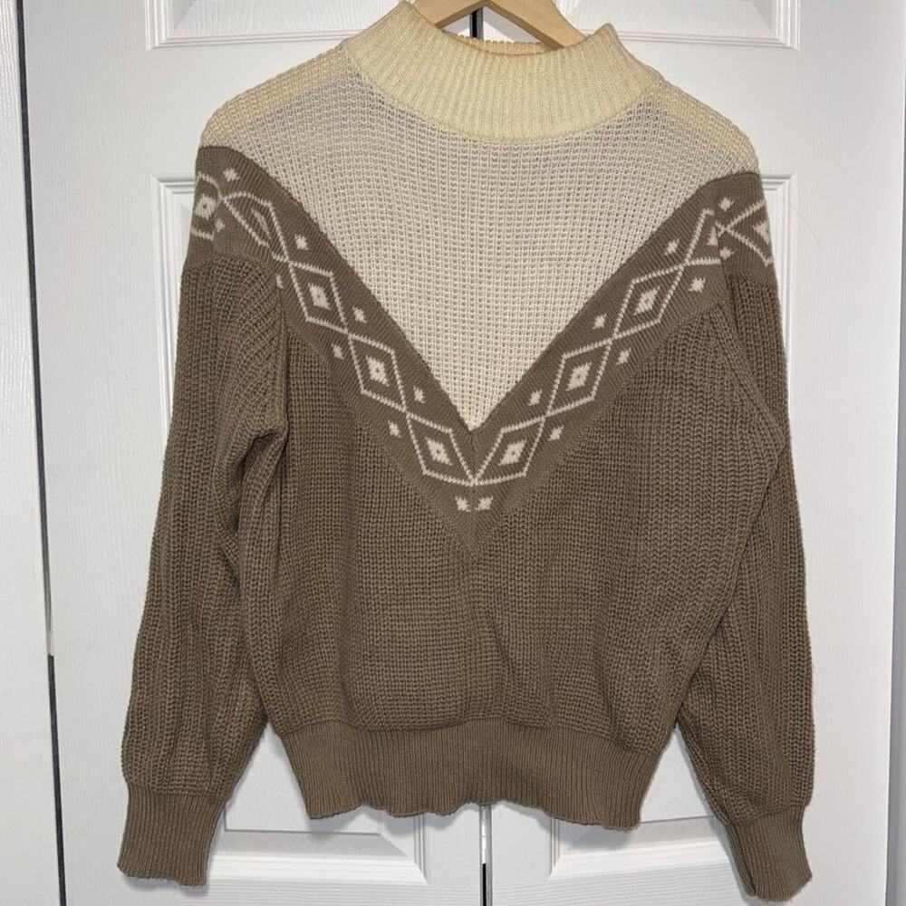 Vintage 1980s cabin creek knit acrylic sweater size medium